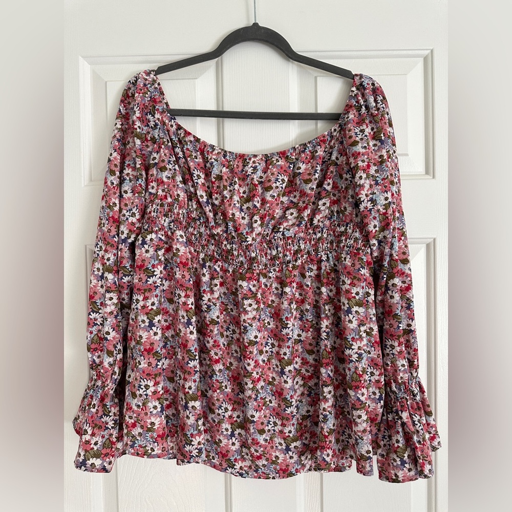 Maternity off the shoulder blouse